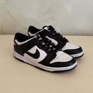 Nike Kids Black and White Low-Top Sneakers
